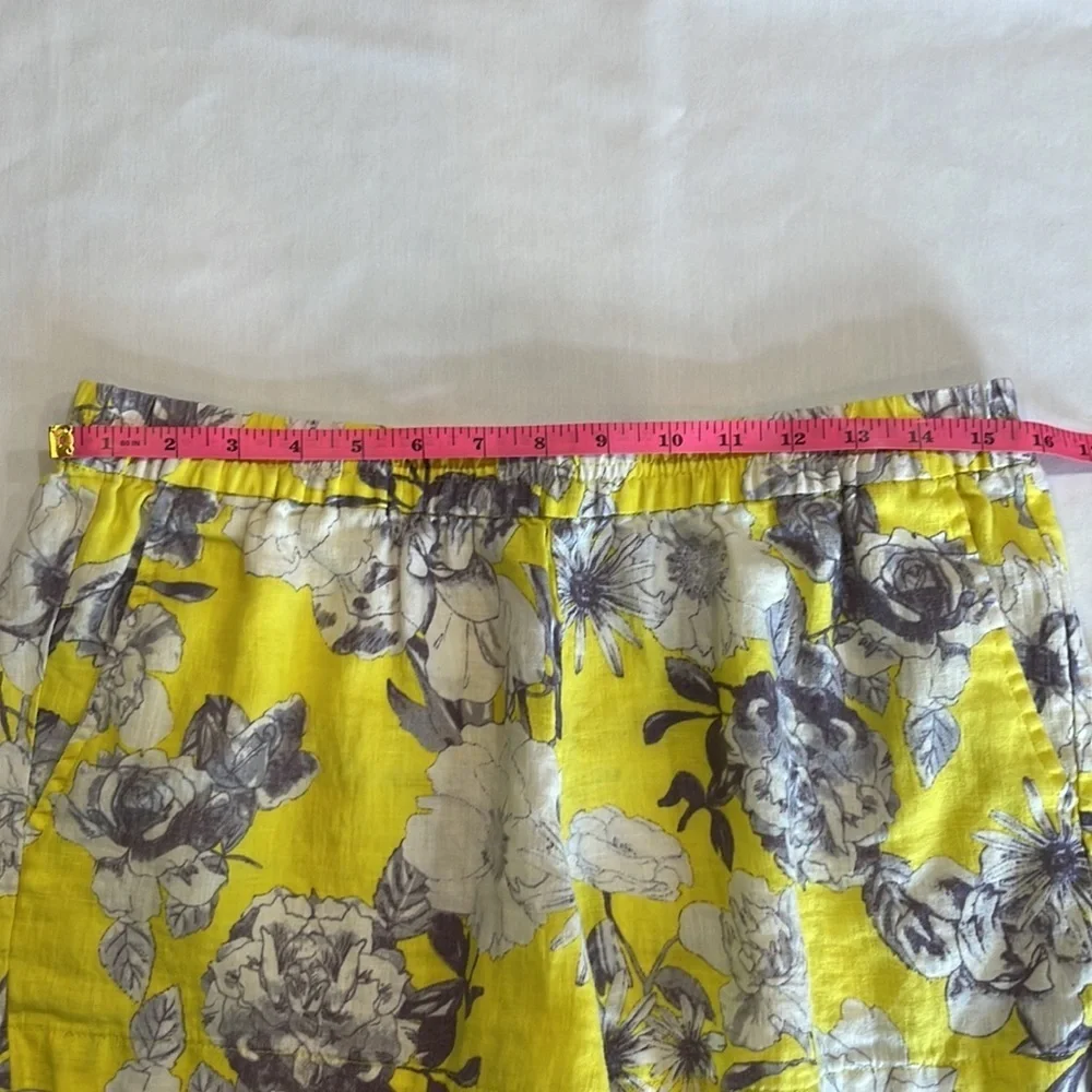 Linen Shorts • Yellow & Gray • Size 10 • KUT from the Kloth Jansen